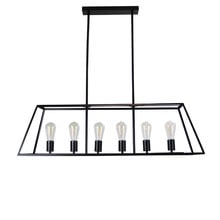 Reuten Steel 6 Light Linear Pendant